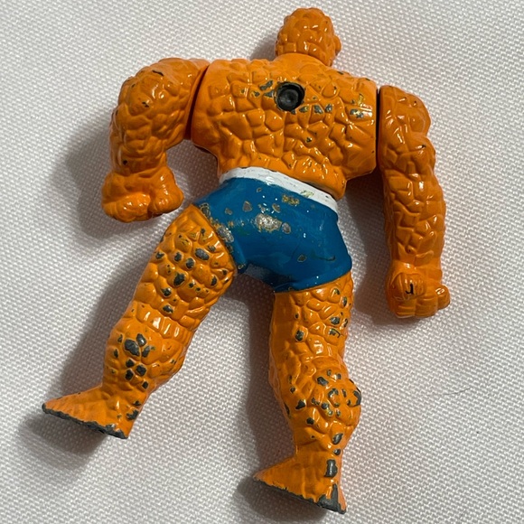 Vintage 1994 Marvel 3” die cast Fantastic Four The Thing posable figure some - Picture 2 of 5